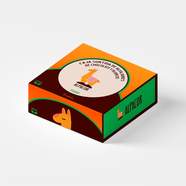 caja de 12 alfajores veganos
